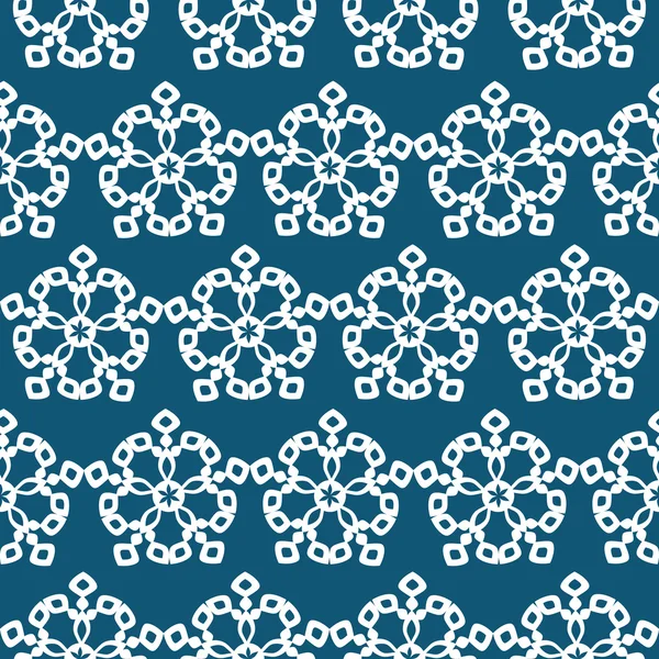 Winter background, vector seamless pattern with snowflakes — Stock Vector