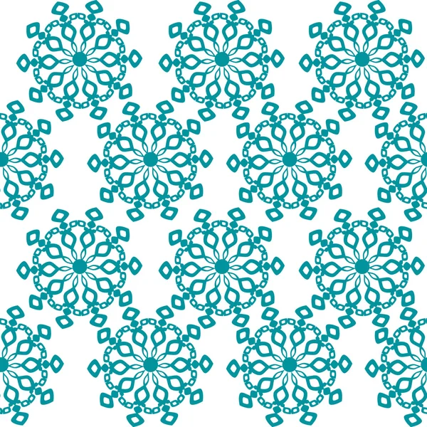 Winter background, vector seamless pattern with snowflakes — Stock Vector