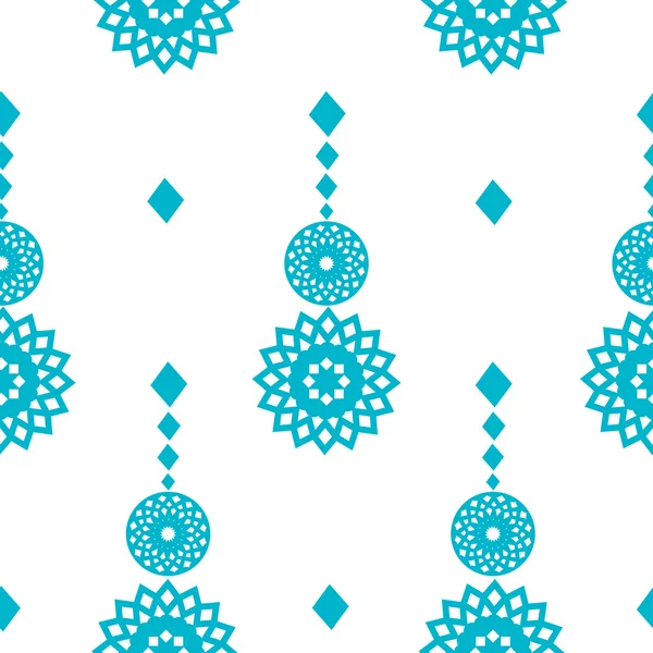 vektör seamless modeli, soyut mavi kar taneleri, kış arka plan