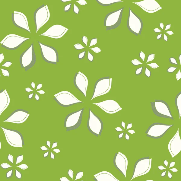 Vector patrón sin costura con flores abstractas — Vector de stock