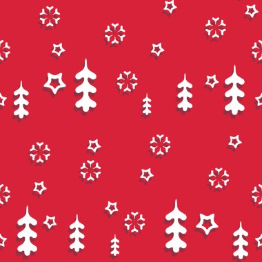 Vektör Dikişsiz desen kış, Noel