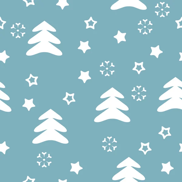 Vektor varrat nélküli mintát téli, karácsonyi — Stock Vector