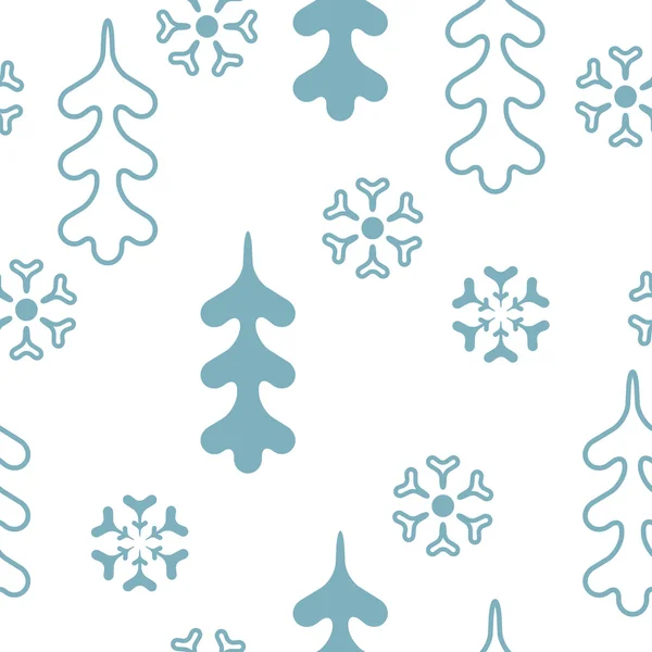 Patrón sin costura vectorial invierno, Navidad — Vector de stock