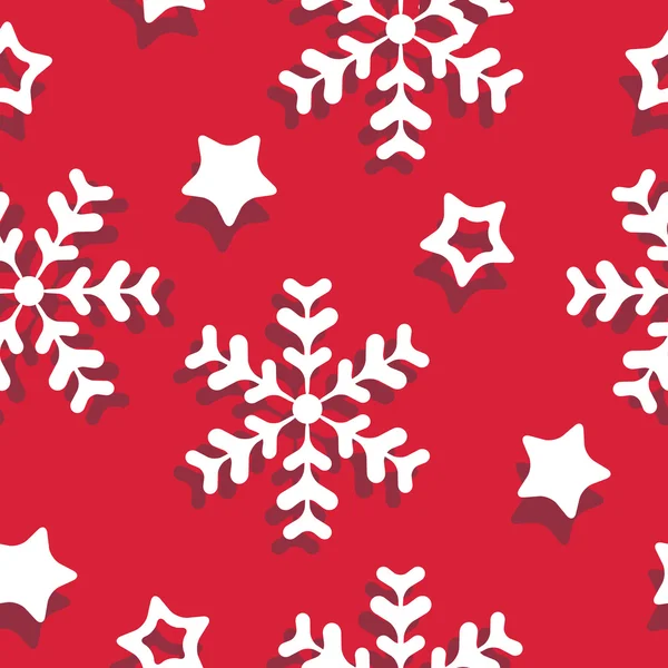 Patrón sin costura vectorial invierno, Navidad — Vector de stock