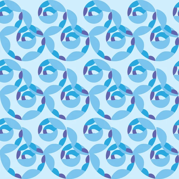 海の青い波のベクトルのシームレス パターン — ストックベクタ