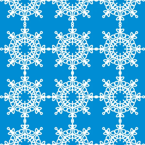 雪の冬のシームレスなパターン ベクトル — ストックベクタ