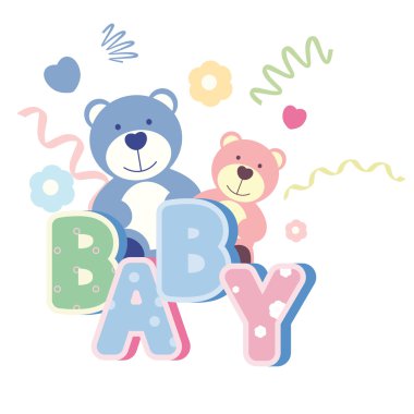 oyuncak ayı ile vektör banner