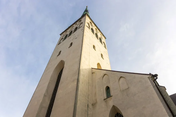 Tallin Estonia Kościół Olafa Oleviste Kirik Najwyższy Kościół Estonii — Zdjęcie stockowe