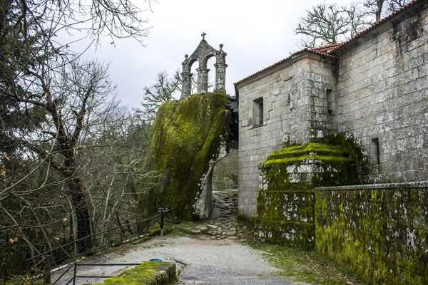 Esgos Spanje Het Klooster Van San Pedro Rocas Galicië — Stockfoto