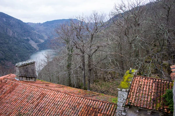 Parada Sil Spanje Het Mosteiro Santa Cristina Ribas Sil Een — Stockfoto