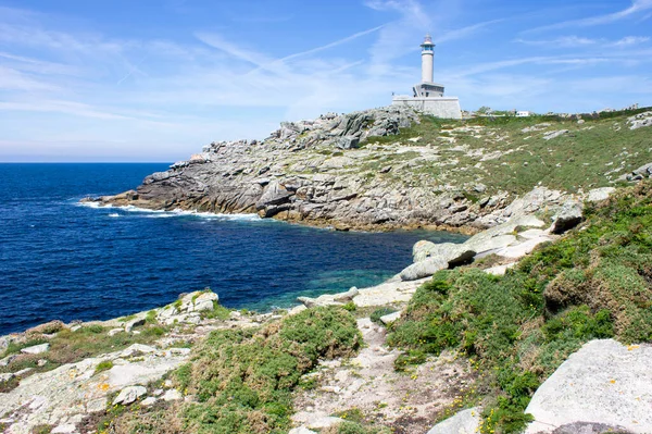 Malpica Spagna Faro Punta Nariga Promontorio Panoramico Della Costa Morte — Foto Stock