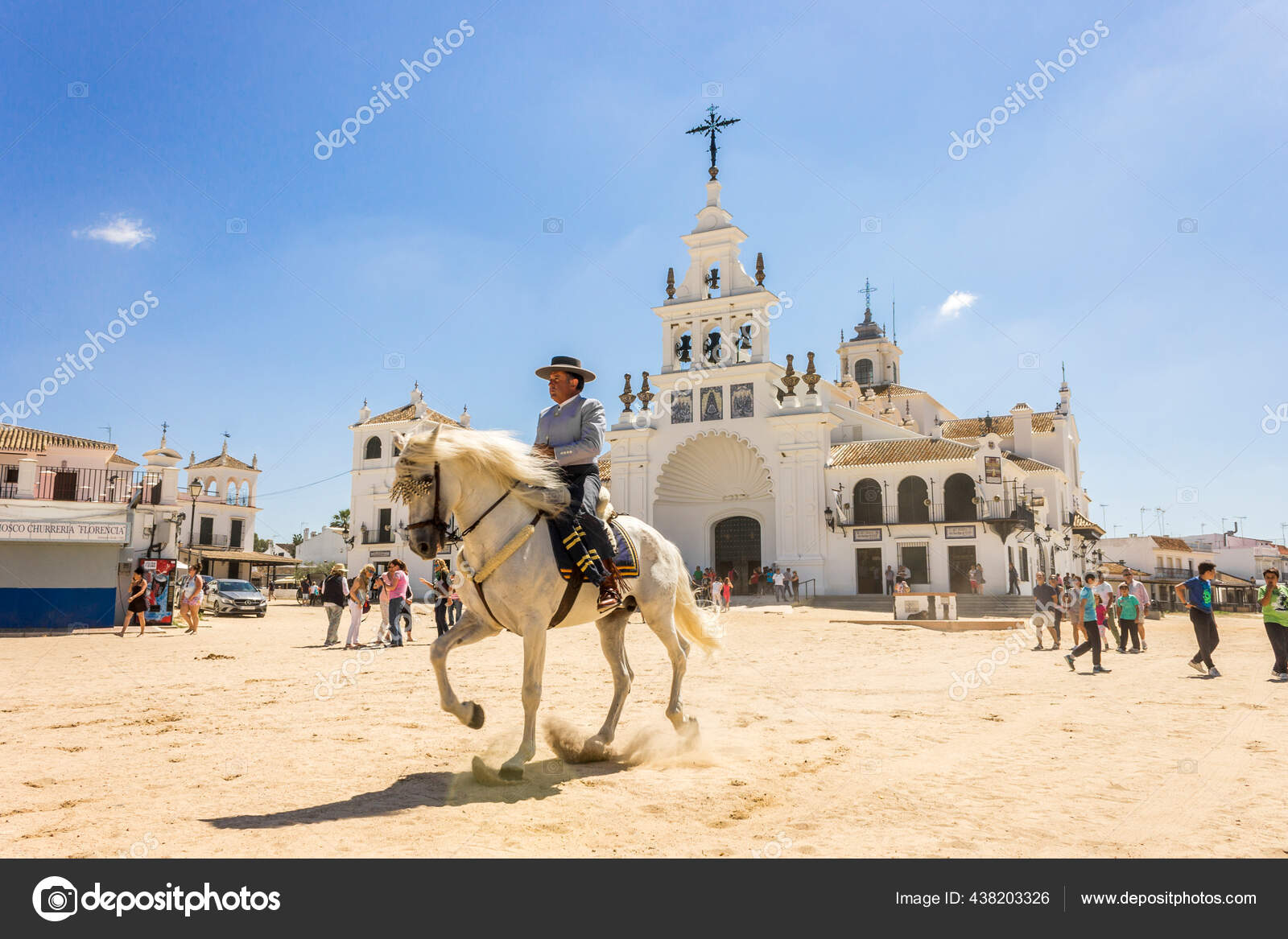 Almonte Spain Village Rocio Famous Catholic Pilgrimage Site Andalucia Stock Editorial Photo