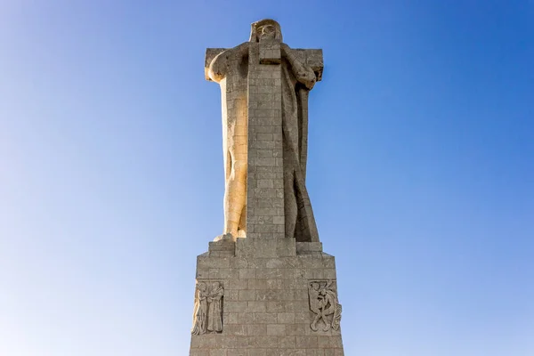 Уельва Іспанія Пам Ятник Відкритій Вірі Monumento Descubridora Пам Ятник — стокове фото