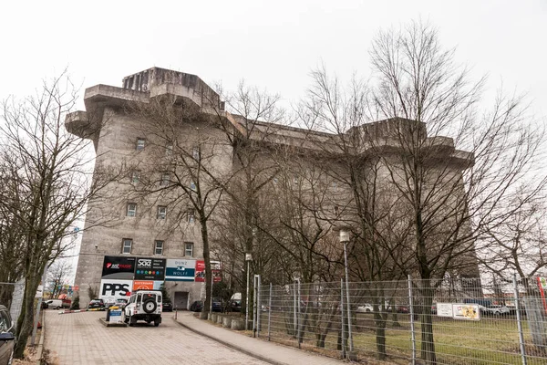 Hamburg Niemcy Wieża Flakturm Jedna Wież Flak Zbudowana Przez Adolfa — Zdjęcie stockowe