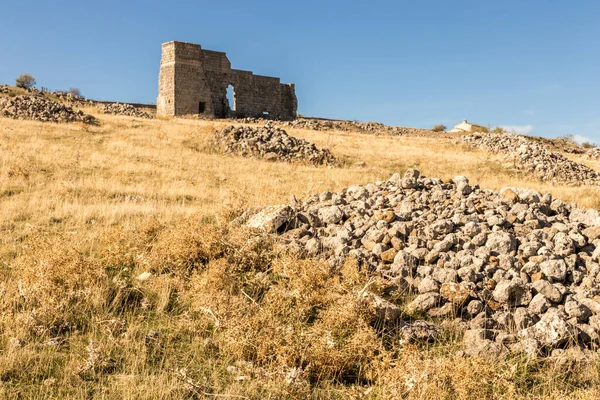 Acinipo, İspanya. Ronda yakınlarındaki antik Roma şehri Acinipo 'nun kalıntıları.,