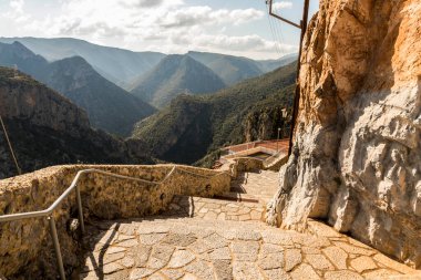 Kosmas, Yunanistan. Kynouria 'daki Parnon Dağları' ndaki Panagia Elona Manastırı.
