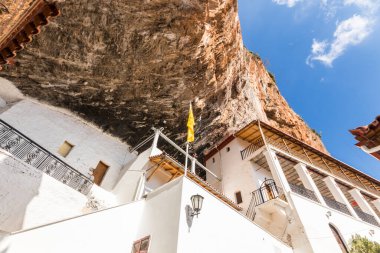 Kosmas, Yunanistan. Kynouria 'daki Parnon Dağları' ndaki Panagia Elona Manastırı.