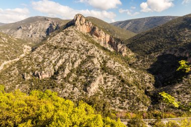 Kosmas, Yunanistan. Kynouria 'daki Parnon Dağları' ndaki Panagia Elona Manastırı.