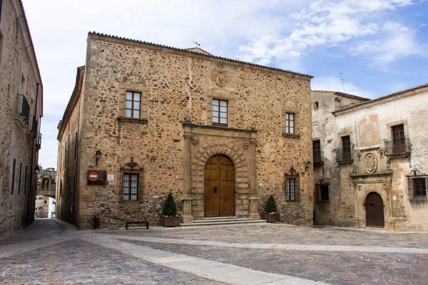 Caceres Španělsko Palacio Episcopal Biskupský Palác Old Monumental Town World — Stock fotografie
