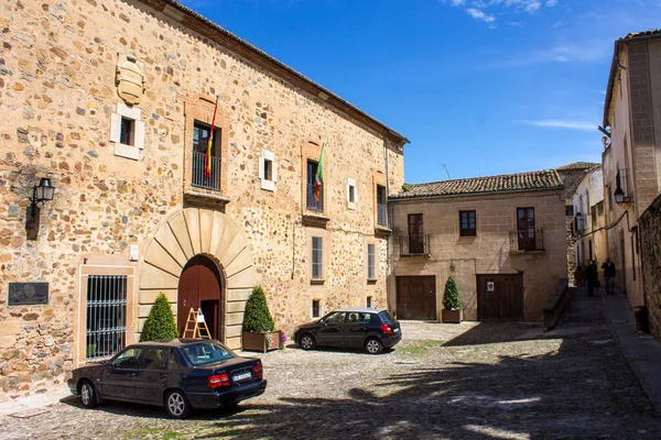 Caceres Spain Rectorado Rector Office University Extremadura Uex Old Monumental — Stock Photo, Image