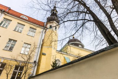 Tallinn, Estonya. Efendimizin Dönüşüm Kilisesi (Issanda Muutmise peakirik), Eski Şehir 'deki Estonya Ortodoks Havari Kilisesi.