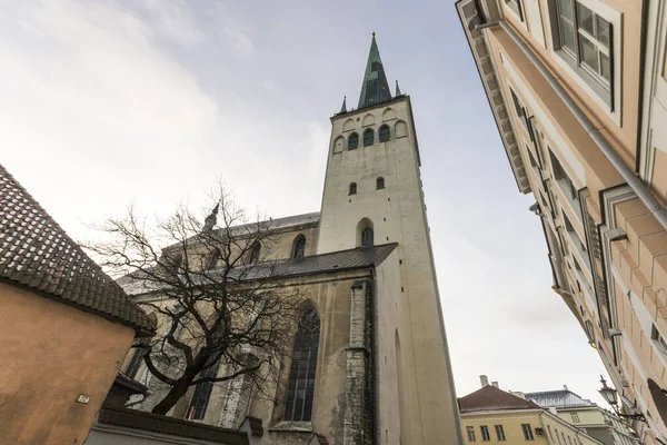 Tallinn Estonia Olaf Church Oleviste Kirik 12Th Century Baptist Old — Stock Photo, Image