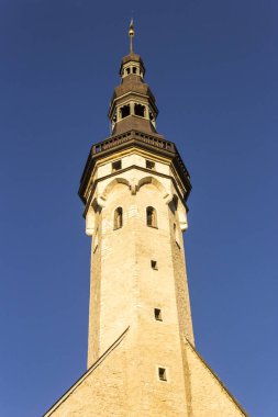 Tallinn, Estonya. Tallinn Belediye Binası (Tallinna raekoda), Baltık bölgesi ve İskandinavya 'nın en eski belediye binası.