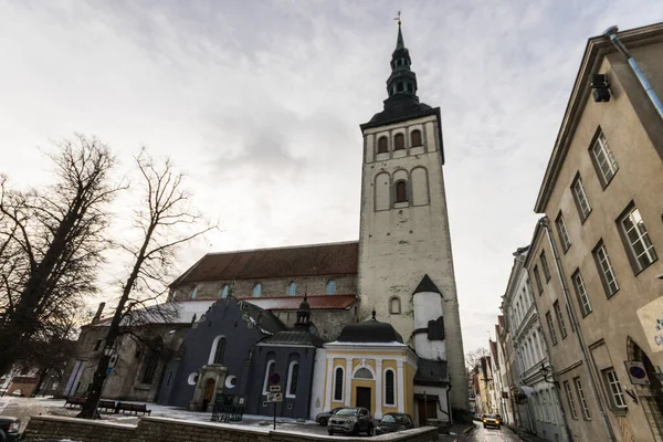Tallin Estonia Kościół Mikołaja Niguliste Kirik Dawny Kościół Którym Obecnie — Zdjęcie stockowe