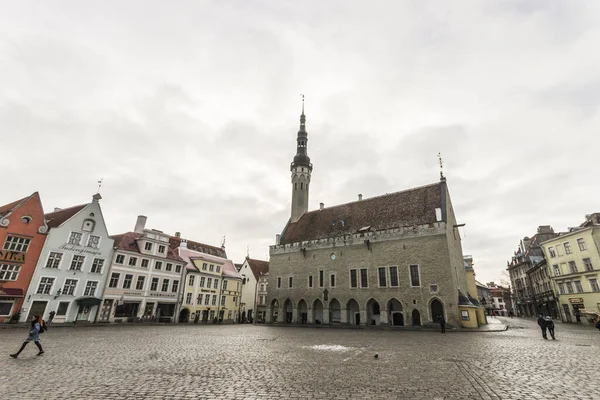 Ταλίν Εσθονία Δημαρχείο Του Ταλίν Tallinna Raekoda Παλαιότερο Δημαρχείο Ολόκληρης — Φωτογραφία Αρχείου