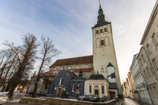 Tallin Estonia Kościół Mikołaja Niguliste Kirik Dawny Kościół Którym Obecnie — Zdjęcie stockowe