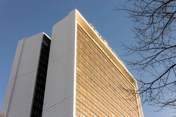 Tallinn Estónia Sokos Viru Hotell Hotel Histórico Inaugurado 1972 Durante — Fotografia de Stock