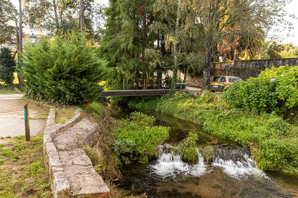 Santiago Compostela Spain Beuatiful Pathway Side River Sarela Carme Abaixo — Stock Photo, Image