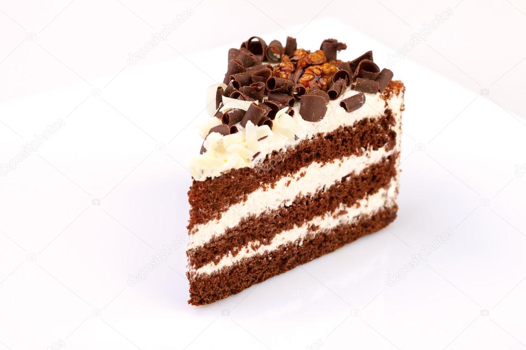 Piece De Gateau Sur Fond Blanc Image Libre De Droit Par Ipatov C