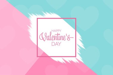 Sevgililer Günün kutlu olsun. Tatil konsepti. Arkaplan, afiş, kart, yazılı poster şablonu. Vektör EPS10 illüstrasyonu.