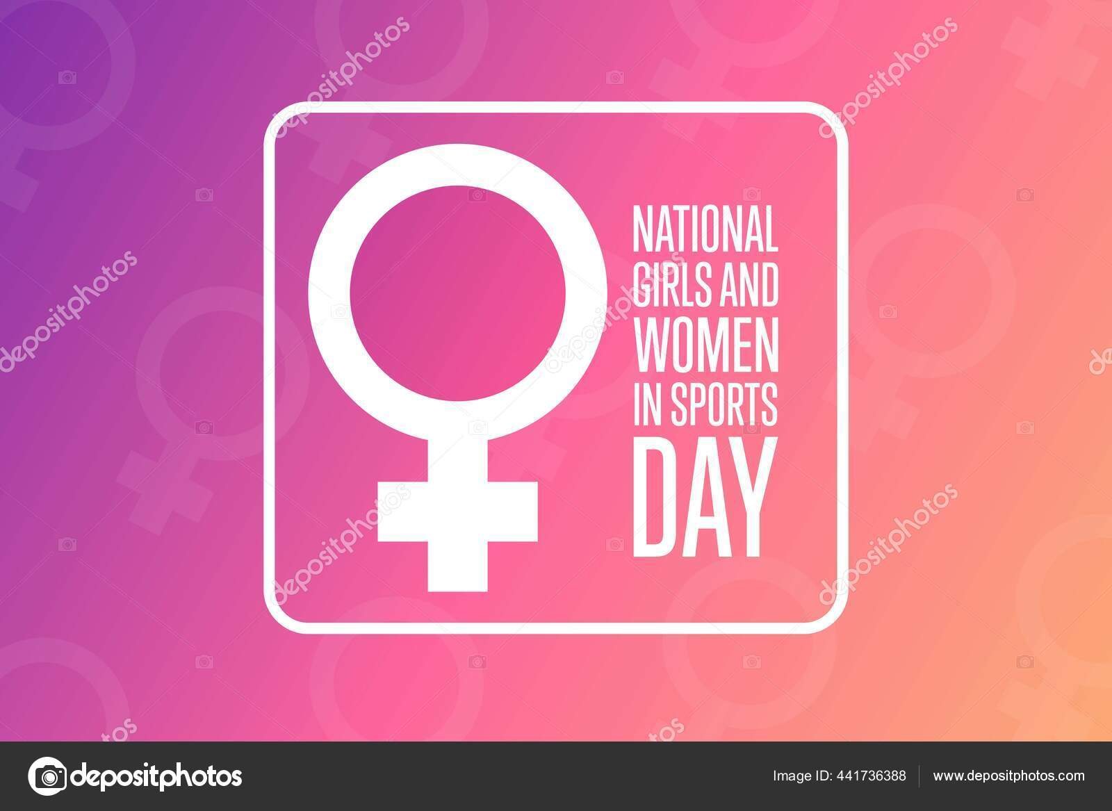 スポーツの日に国民の女の子と女性 休日の概念 背景 バナー カード テキストの碑文とポスターのためのテンプレート ベクトルeps10のイラスト ストックベクター C Bulgn
