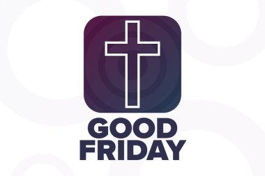 İyi cumalar. Tatil konsepti. Arkaplan, afiş, kart, yazılı poster şablonu. Vektör EPS10 illüstrasyonu.