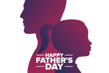 Babalar Günün kutlu olsun. Tatil konsepti. Arkaplan, afiş, kart, yazılı poster şablonu. Vektör EPS10 illüstrasyonu.