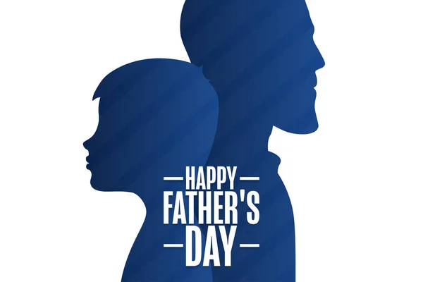 Happy Fathers Day. Holiday concept. Template for background, banner, card, poster with text inscription. Vector EPS10 illustration. — Stock Vector