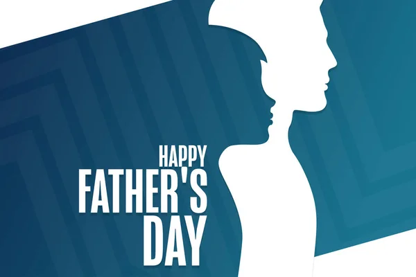 Happy Fathers Day. Holiday concept. Template for background, banner, card, poster with text inscription. Vector EPS10 illustration.