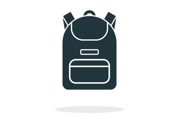 Backpack icon. Simple icon. Flat style element for graphic design. Vector EPS10 illustration. — Stock Vector