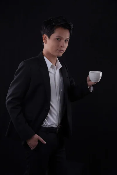 Retrato de jovem asiático - Conceito de negócio — Fotografia de Stock