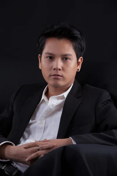 Portret van Aziatische jonge man - businessconcept — Stockfoto