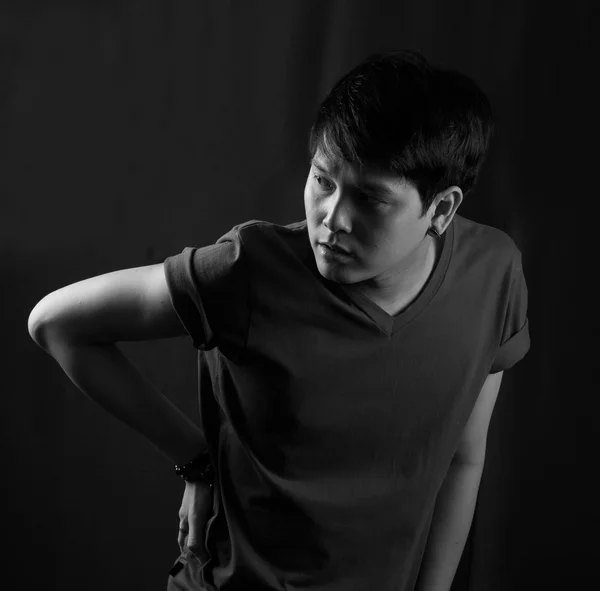 Retrato de jovem asiático — Fotografia de Stock