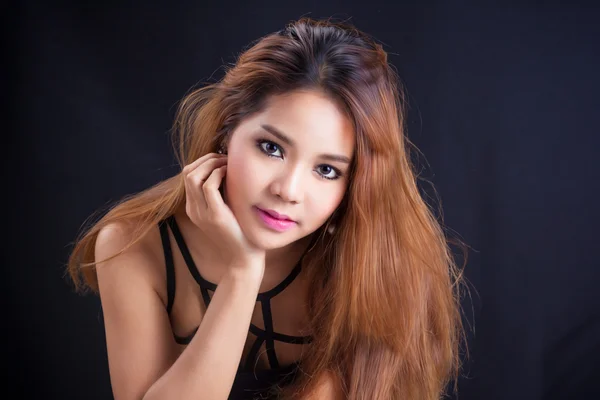 Retrato de bela menina asiática — Fotografia de Stock