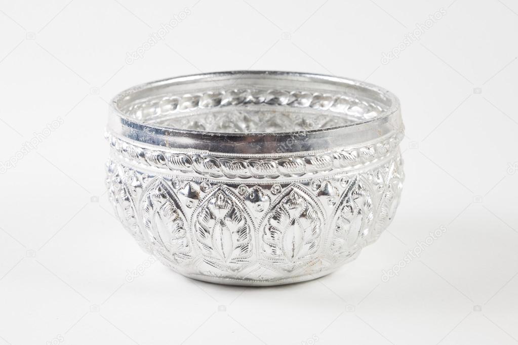 single silver bowl