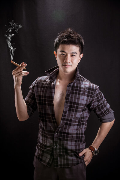 Portrait of Asian young man