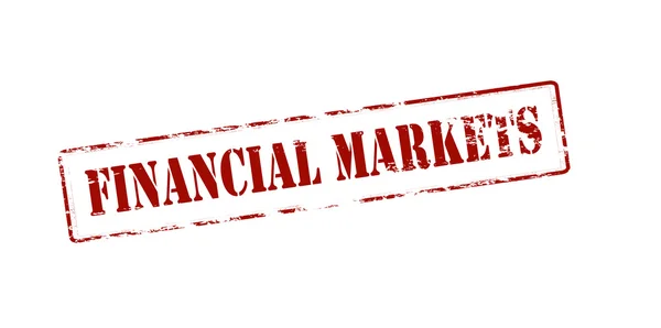 Finanční trhy razítko — Stockový vektor