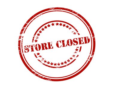 Mağaza kapalı pul