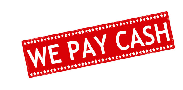 Мы платим наличными
