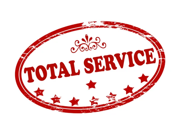 Timbre de service total — Image vectorielle